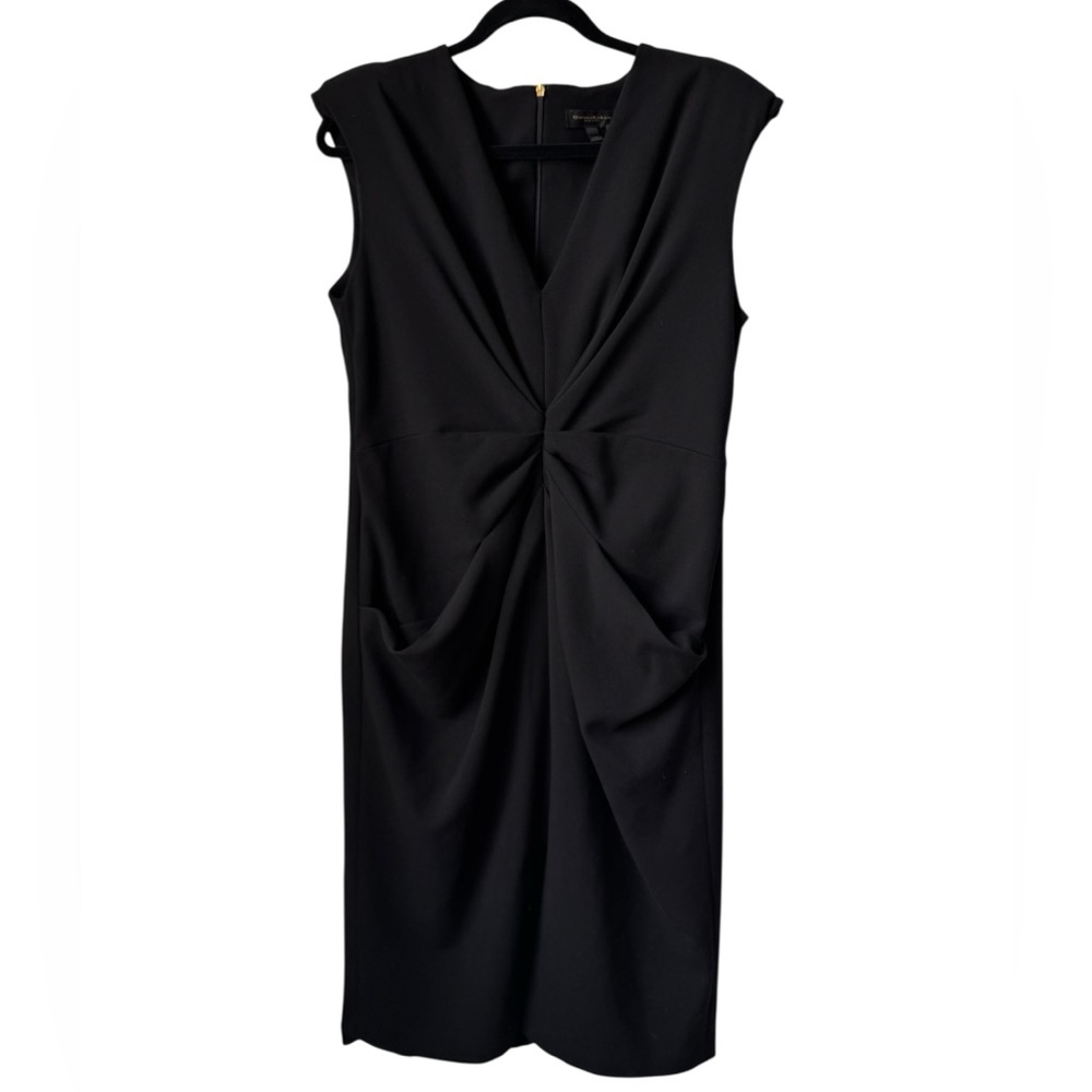 Donna Karan Black Midi Formal Dress